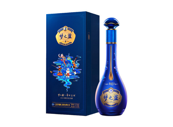 二手回收梦之蓝×上美影 2023联名纪念酒行情价格