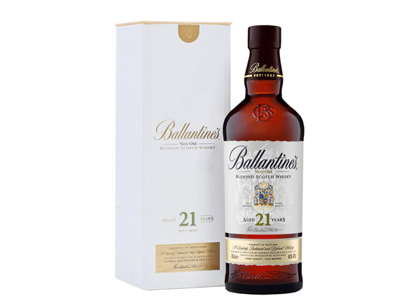 二手百龄坛威士忌回收百龄坛21年苏格兰威士忌40°Ballantine's进口洋酒700ml行情价格