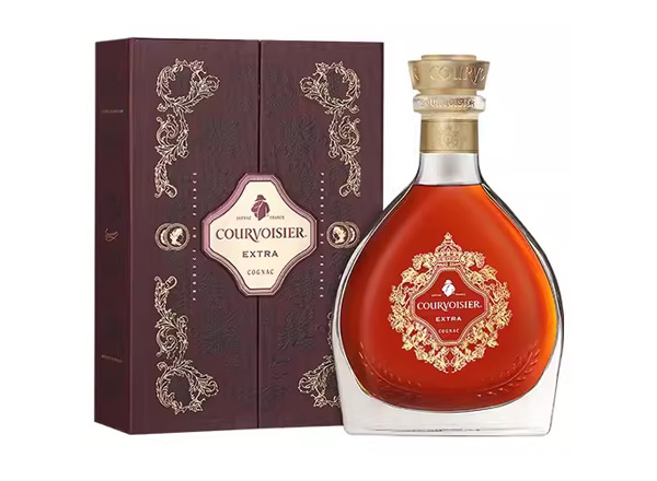 二手回收拿破仑至尊EXTRA馥华诗干邑白兰地700ml礼盒装Courvoisier洋酒行情价格
