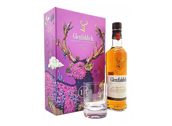 二手收购格兰菲迪15年威士忌福鹿礼盒装Glenfiddich苏格兰威士忌700ml上门回收行情价格