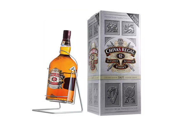 二手芝华士12年威士忌回收4500ml 9斤装4.5L进口Chivas Regal洋酒礼盒行情价格