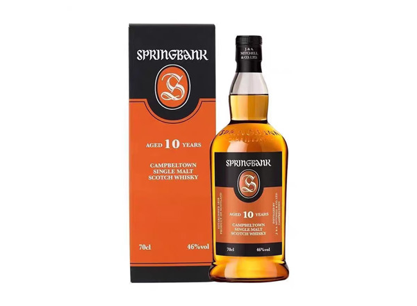 二手收购云顶10年威士忌SpringBank云顶10年700ml回收洋酒行货行情价格
