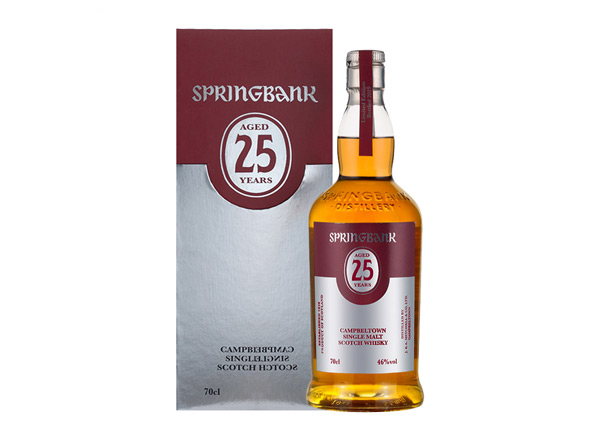 二手云顶25年回收云顶威士忌SpringBank 46度坎贝尔镇苏格兰单一麦芽700m进口洋酒威士忌行情价格