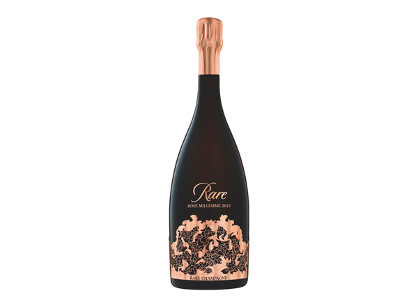 二手白雪香槟回收稀露香槟黑钻年份桃红香槟Rare Rose（礼盒装）