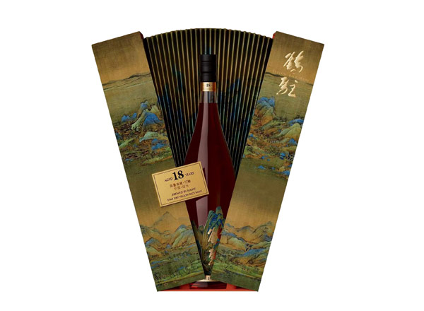 二手鹤驻18年黄酒回收鹤驻新花雕18年珍藏版千里江山图