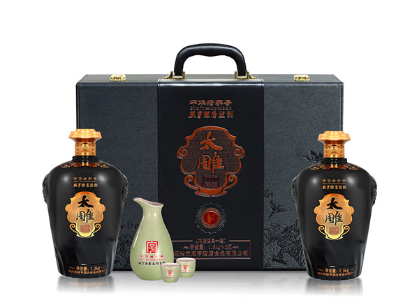 二手咸亨酒店太雕黄酒回收太雕2007原酿礼盒1.5kg*2糯米酒半甜绍兴黄酒行情价格