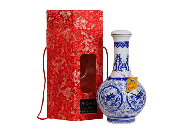 二手咸亨黄酒回收珍品咸亨三十年花雕酒青瓷瓶盒装绍兴黄酒2.5L