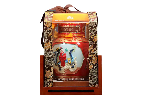 二手古越龙山黄酒回收古越龙山状元及第二十年陈酿2.5L工艺浮雕黄酒行情价格