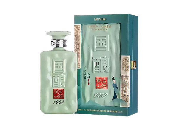 二手古越龙山黄酒回收国酿1959青玉只此青绿联名款二十年陈酿黄酒礼盒行情价格